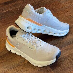 On Cloudrunner 2 Womens Running Shoes Waterproof Wolf/Tangerine Size 8.5